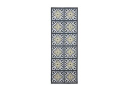 Kuristo Washable Runner - 76cm-x-230cm - Grey/Yellow
