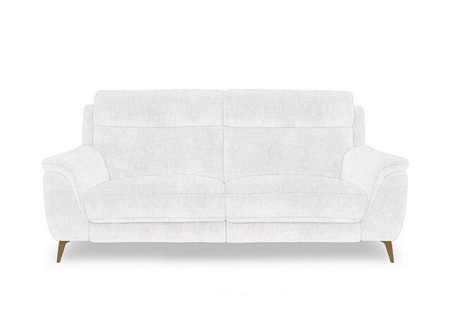 Eclipse Fabric 3 Seater Power Recliner Sofa with Power Headrests - Frost