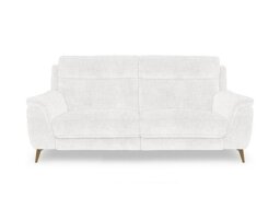 Eclipse Fabric 3 Seater Power Recliner Sofa with Power Headrests - Frost