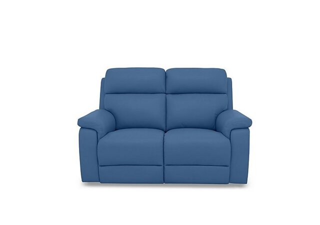 Raven Leather 2 Seater Power Recliner Sofa