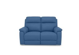 Raven Leather 2 Seater Power Recliner Sofa