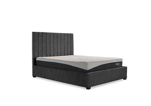 Miranda 133cm Headboard Manual Ottoman Bed Frame - Double - Ciaga Anthracite