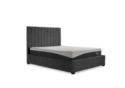 Miranda 133cm Headboard Manual Ottoman Bed Frame - Double - Ciaga Anthracite