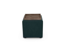 The Lounge Co. - Bronwyn Storage Cube Tray Stool - Evening Teal Vot
