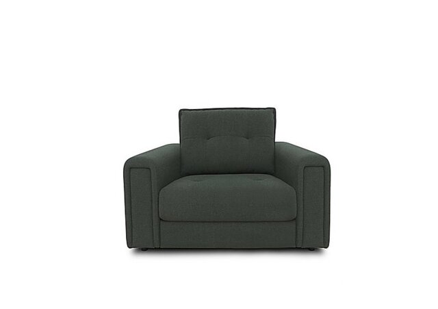 Goliath Fabric Chair with Storage Drawer - Moss Green