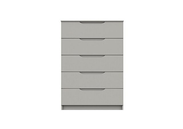 London Bedrooms - St Pancras 5 Drawer Chest - Light Grey