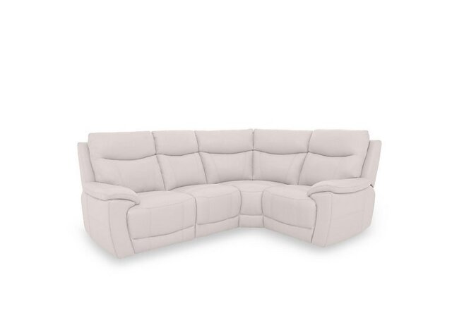 Sloane Leather Small Right Hand Facing Corner Sofa - Cotton - Sofas and Armchairs