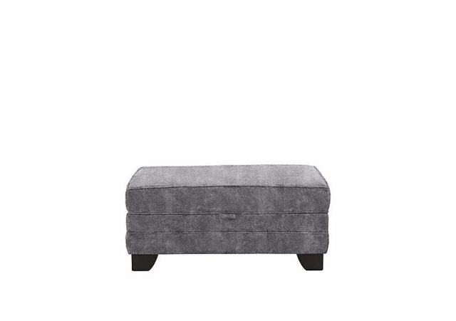 Mariah Fabric Storage Footstool - Dapple Silver