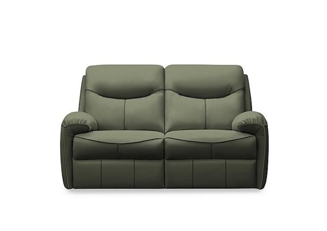 G Plan - Amesbury Leather 2 Seater Power Recliner Sofa with Power Headrest, Power Lumbar and Heated Seats