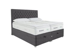 Sleepeezee - Natural Touch 3000 Pillowtop Zip and Link End Ottoman Divan Set - Weave Pewter