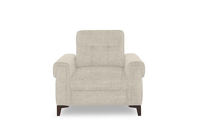 Zoom Fabric Armchair - Weave Stone