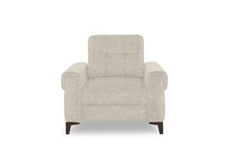 Zoom Fabric Armchair - Weave Stone