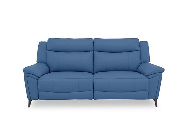 Panache Leather 3 Seater Sofa - Aegean Cat - Sofas and Armchairs