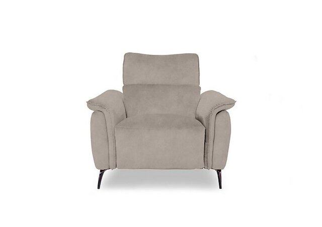 Jude Fabric Power Recliner Chair with Power Headrest and Power Lumbar - Dexter Ivory