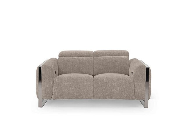 Gisella Fabric 2 Seater Power Recliner Sofa with Power Headrests - Anivia Khaki