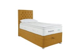 Sleepeezee - Natural Touch 3000 Pillowtop End Ottoman Divan Set - Single - Tweed Mustard