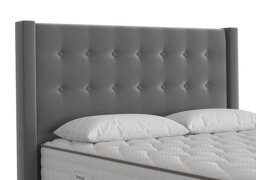 Meadow Floor Standing Headboard - King Size - Luxury Sterling Silver