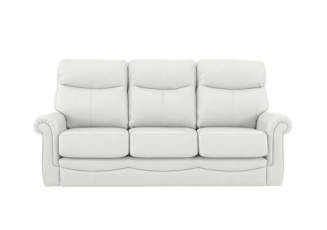 G Plan - Avon 3 Seater Leather Sofa - No Recliner - Oxford Chalk