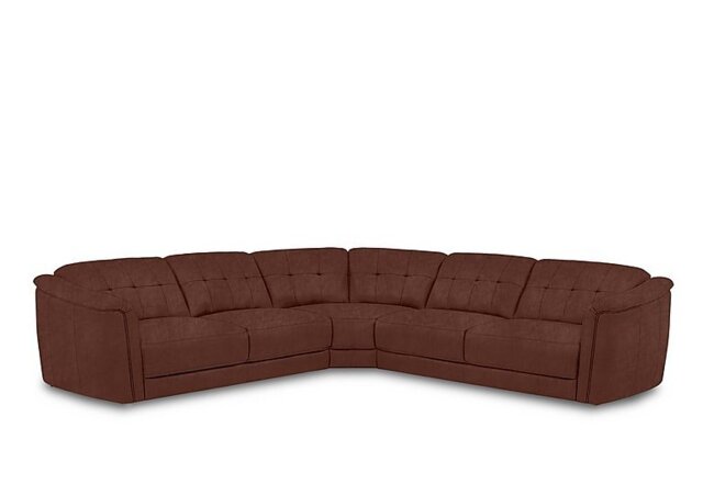 Monarch Large Fabric Corner Sofa - Manhattan Burnt Sienna