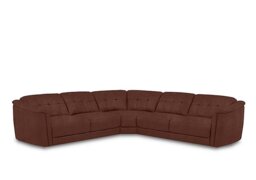 Monarch Large Fabric Corner Sofa - Manhattan Burnt Sienna