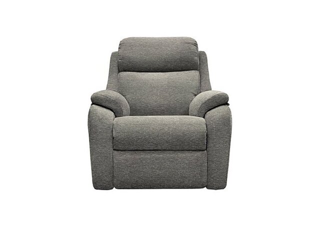 G Plan - Kingsbury Fabric Manual Recliner Armchair - Mirage Slate