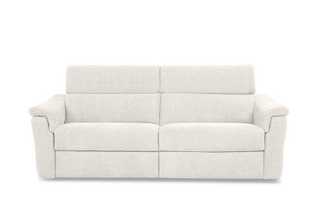 Nicoletti - Bella 3 Seater Fabric Recliner Sofa with Headrests and Power Lumbar