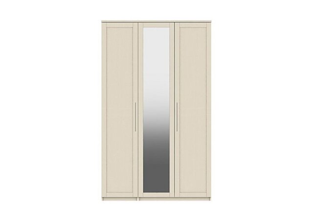 London Bedrooms - Fenchurch 3 Door Tall Wardrobe with Mirror - Champagne