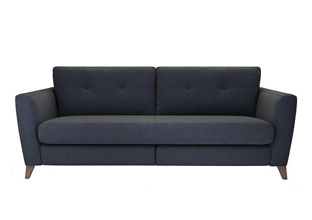 The Lounge Co. - Hermione 4 Seater Fabric Sofa - Bilberry Tart