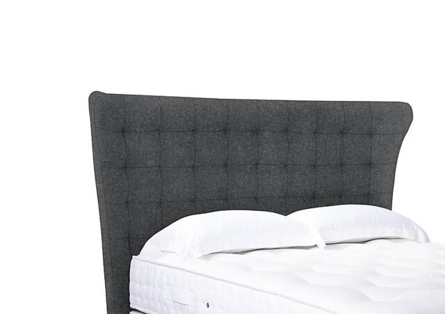 Artisan Collection Callie High Floor Standing Headboard - King Size - Tweed Charcoal