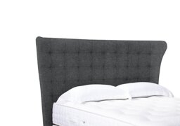 Artisan Collection Callie High Floor Standing Headboard - King Size - Tweed Charcoal