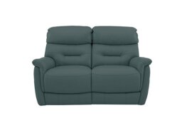 World of Leather - Chicago 2 Seater BV Leather Power Recliner Sofa - BV Lake Green