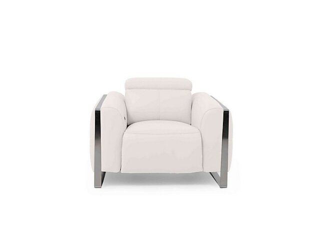 Gisella Leather Power Recliner Chair with Power Headrest - Cotton