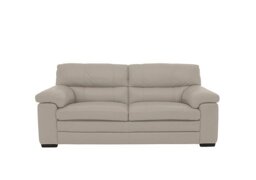 World of Leather - Cozee BV Leather 2.5 Seater Sofa - Silver Grey