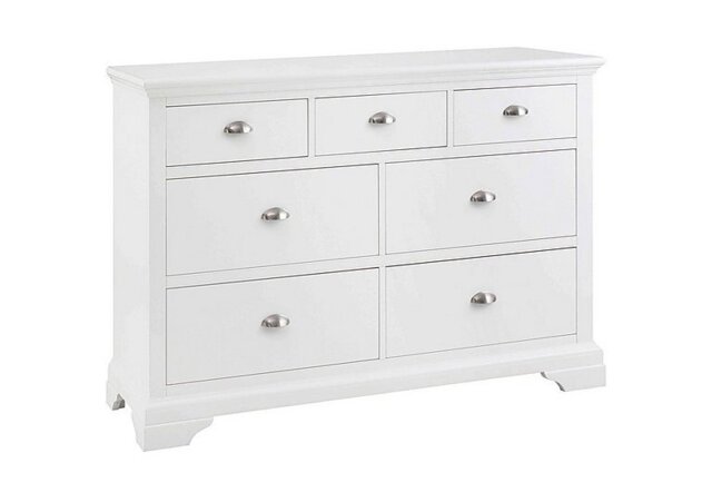 Furnitureland - Emily 7 Drawer Chest - White