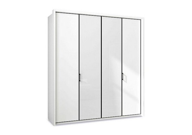 Wiemann - Dallas 207cm 4 Door Hinged Wardrobe with 2 Glass Doors