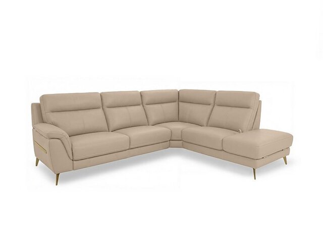 World of Leather - Eclipse Leather Right Hand Facing Corner Sofa with Chaise End Storage