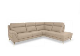 World of Leather - Eclipse Leather Right Hand Facing Corner Sofa with Chaise End Storage