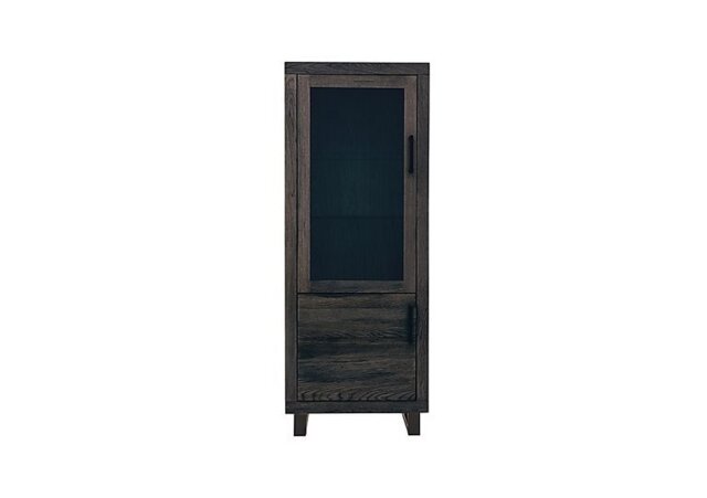 Bodahl - Terra Small Left Hand Facing Display Cabinet - Smoked - Living Room Furniture
