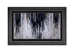 Black Gold Abstract Landscape - Black & Gold
