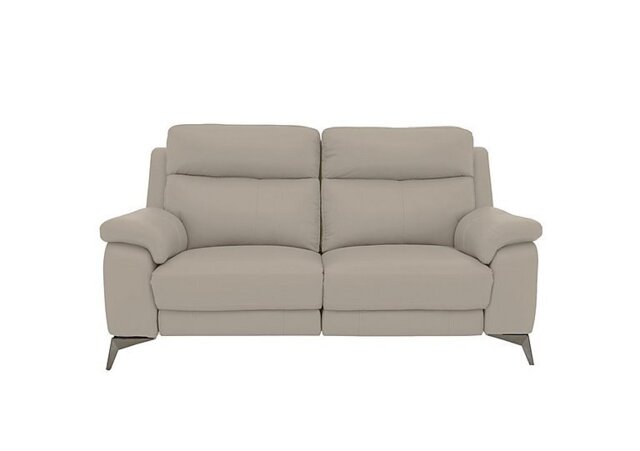 World of Leather - Missouri 2 Seater BV Leather Power Recliner Sofa - Silver Grey