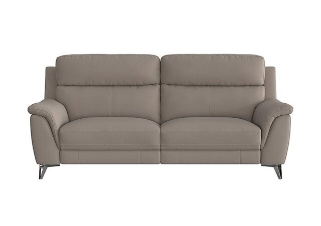 Contempo 3 Seater Fabric Power Recliner Sofa - Silver