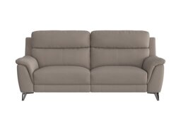 Contempo 3 Seater Fabric Power Recliner Sofa - Silver