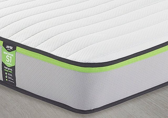 Jay-Be - Benchmark S1 Comfort Eco-friendly Mattress - Double - Bedroom Furniture - In Time for Christmas