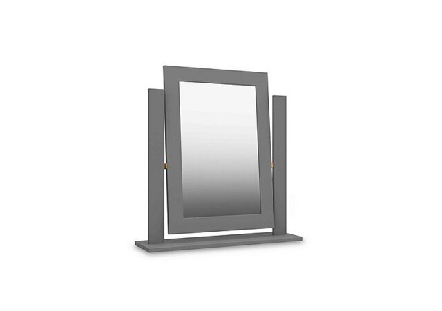London Bedrooms - Bexley Dressing Table Mirror - Dust Grey Gloss