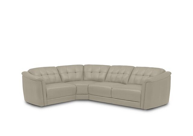 Monarch Small Leather Left Hand Facing Corner Sofa