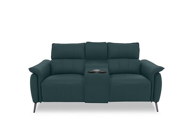 Jude Leather 2 Seater Power Recliner Sofa with Smart Console and Power Headrests - Peacock Cat - Sofas and Armchairs - In Time for Christmas