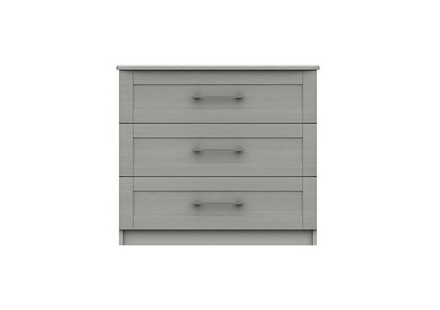 London Bedrooms - Fenchurch 3 Drawer Chest - Light Grey - Bedroom Furniture - In Time for Christmas
