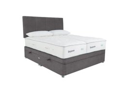 Sleepeezee - Natural Touch 3000 Zip and Link Side Ottoman Divan Set - Weave Americano