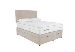 Sleepeezee - Natural Touch 3000 End Ottoman Divan Set - Small Double - Tweed Cream