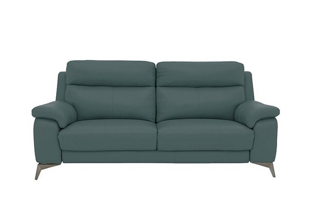 World of Leather - Missouri 3 Seater BV Leather Sofa - BV Lake Green